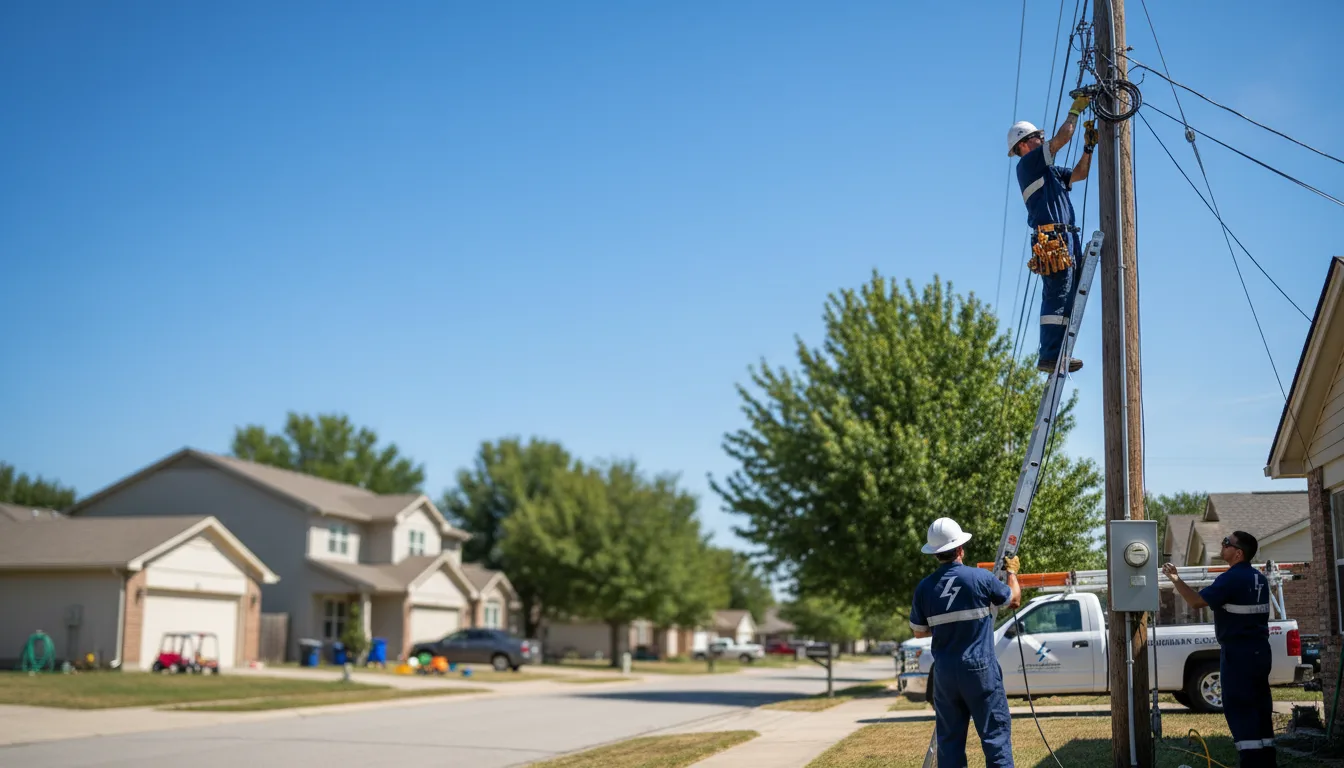 Residential electrician providing installation services in Dorchester, IA
